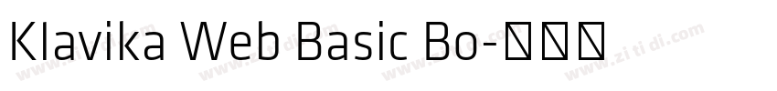Klavika Web Basic Bo字体转换
